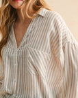 Lyla Striped Button Down Shirts