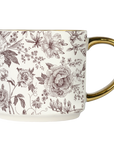 Brown Delft Coffee Mug