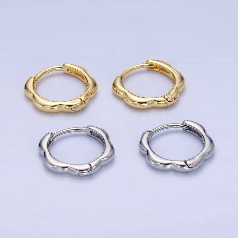 13mm Rounded Huggie Earrings