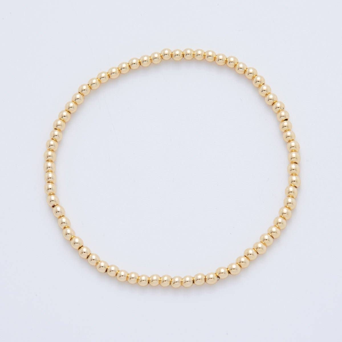 3mm Minimalist Round Ball Stretch Bracelet