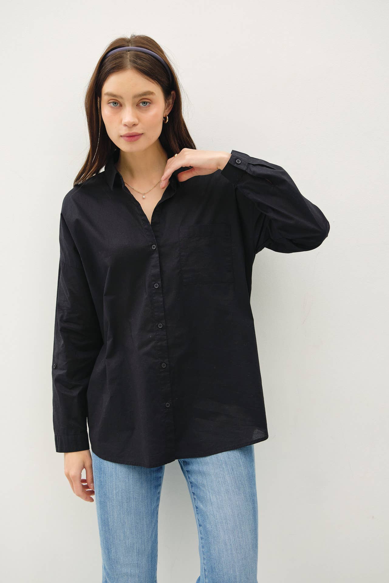 Julianne Oversized Cotton Shirt