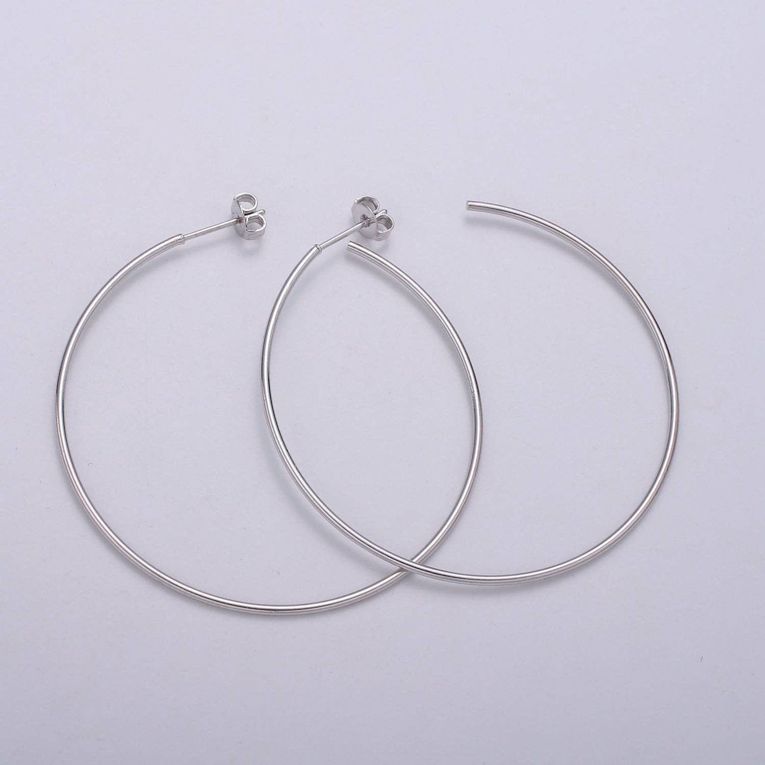 Silver Hoops
