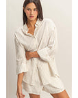 Hailee Striped Button-Up Shirt
