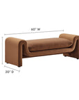 Waverly Performance Velvet Bench