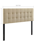 Lily Queen Upholstered Fabric Headboard