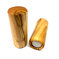 Olive Wood Salt + Pepper Shakers