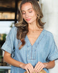 Mariana Casual Loose Denim Dress