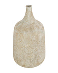 Rustic Beige Metal Vase