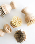 Natural Bamboo Pot & Dish Brush With Replaceable Head