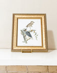 Vintage Framed Bird Art Print