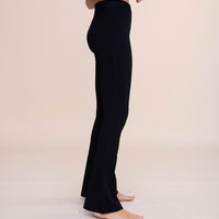 Ribbed Flare High-Waist Leggings