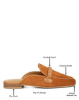 Lavinia Suede Leather Braided Mules