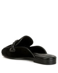 Lavinia Suede Leather Braided Mules