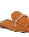 Lavinia Suede Leather Braided Mules