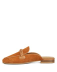 Lavinia Suede Leather Braided Mules