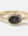 Hinged Oval Bangle Watch Bracelet