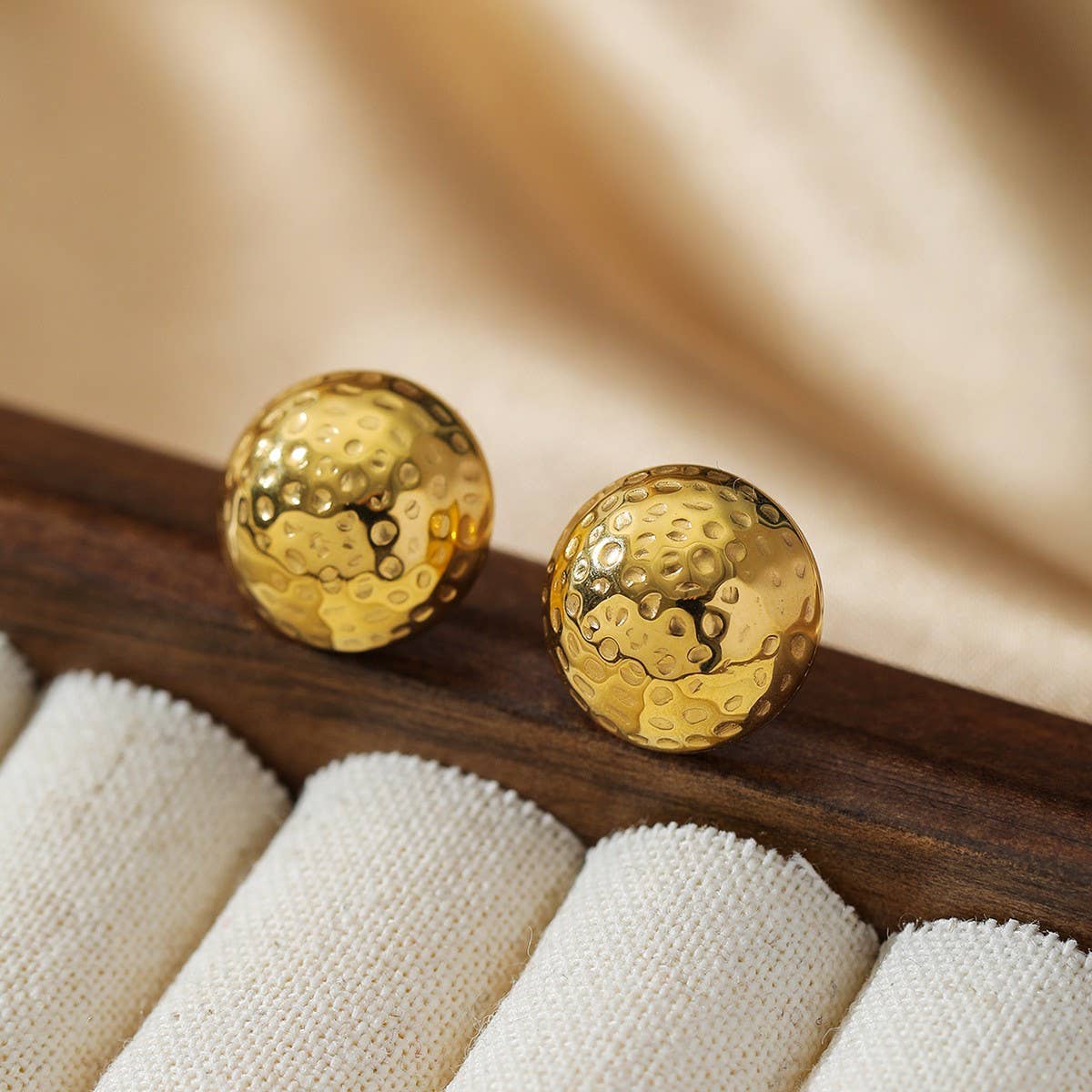 18K Gold Geometric Earrings