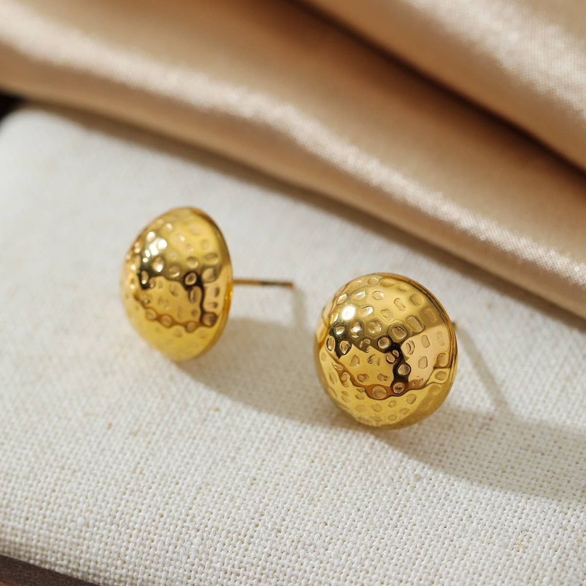 18K Gold Geometric Earrings