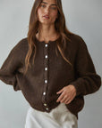 Marian- Knit Round Neck Cardigan