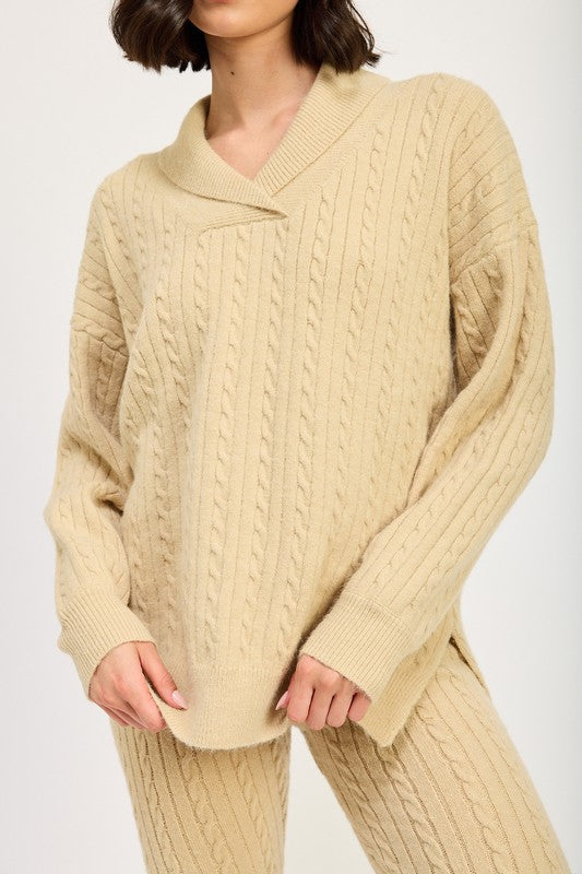 Cassie Cable Knit Sweater