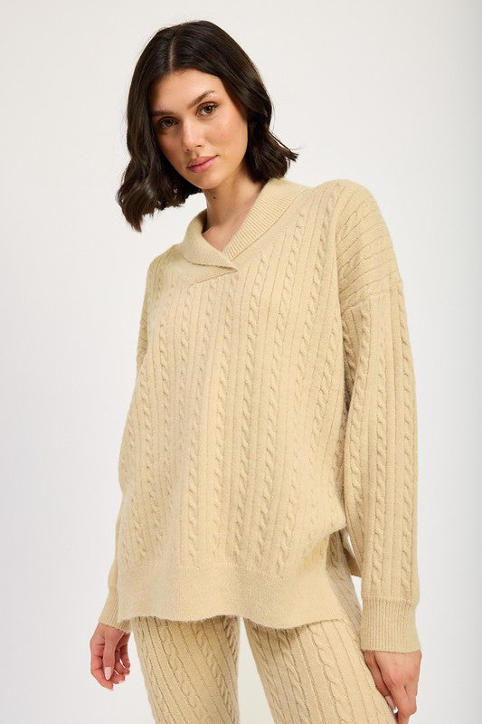 Cassie Cable Knit Sweater
