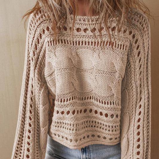 Callie Cable Knit Sweater