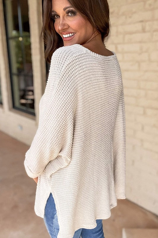 Vada Waffle Knit Top
