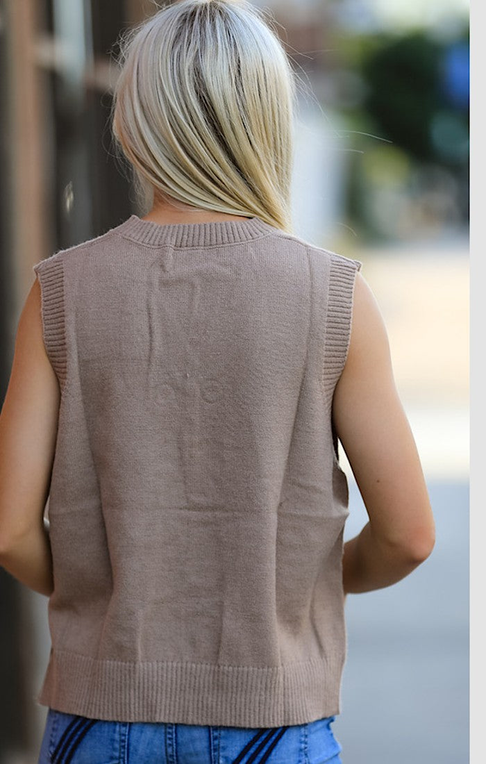 Casey V-Neck Knit Vest
