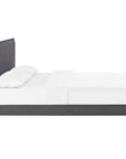 Amaris Queen Fabric Platform Bed with Round Splayed Legs