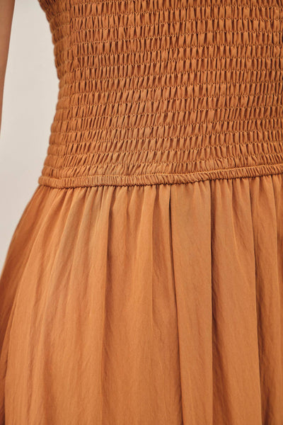 Rachael Smocked Midi Dress - Cloth + Cabin