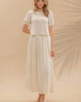 Jessica Puff Sleeve Tie BackTop