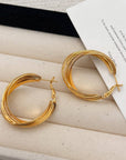 Twisted Hoop Earrings