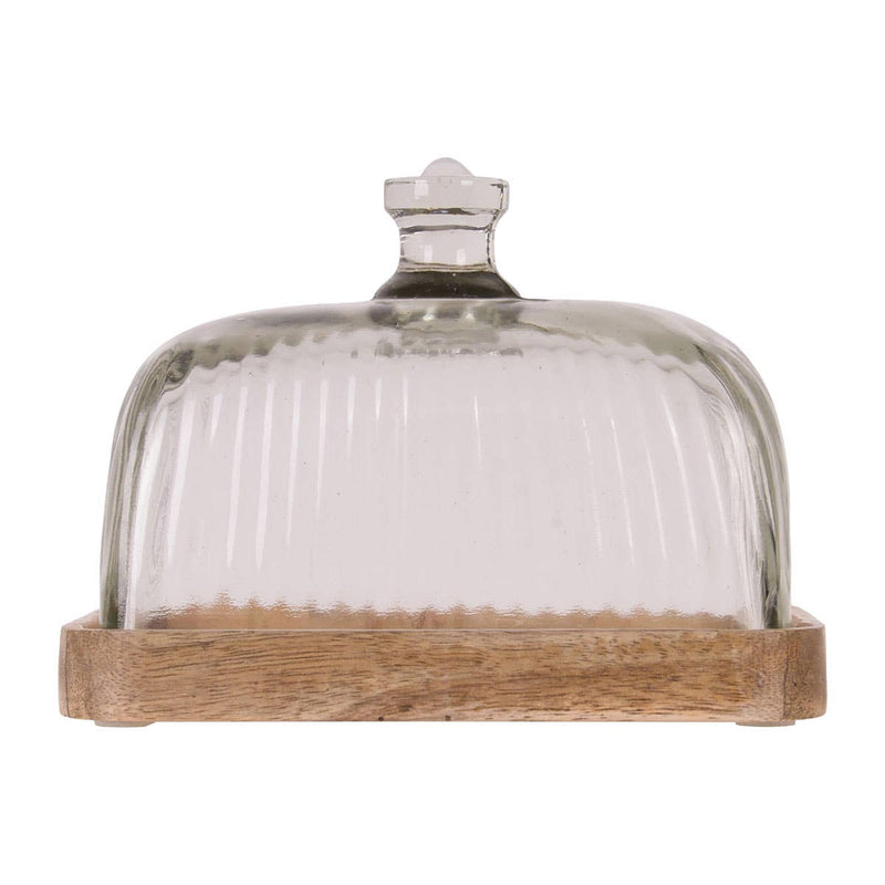 Lana Butter Dish Wood With Top - Cloth + Cabin