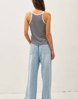 Ashly Wide Leg Denim Pants