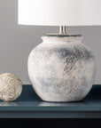 Hilma 22" Distressed Ceramic Table Lamp