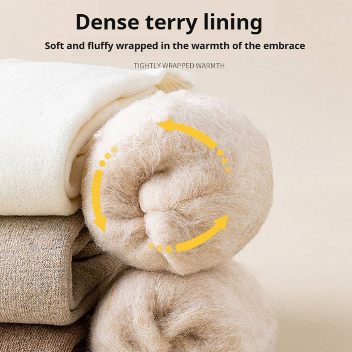 Thermal Fleece-Lined Crew Socks