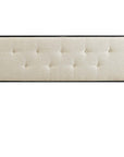 Collins Tufted Queen Fabric and Wood Headboard