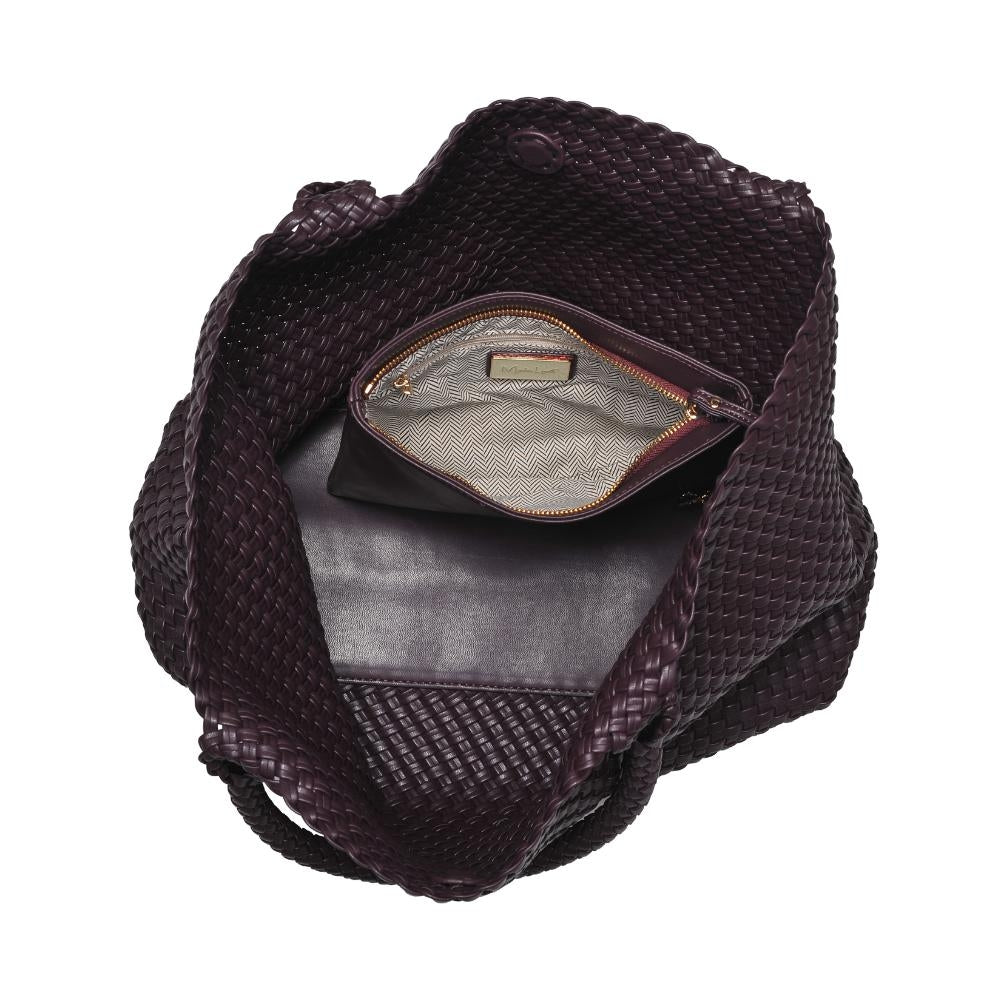 Solana Woven Vegan Leather Tote