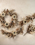 Cream Sunflower + Wheat Bouquet