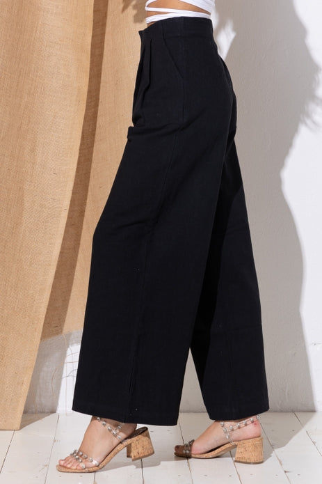 Annette High Waisted Sturdy Linen Pants