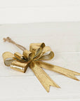 Dazzling Gold Metal Bow Ornament