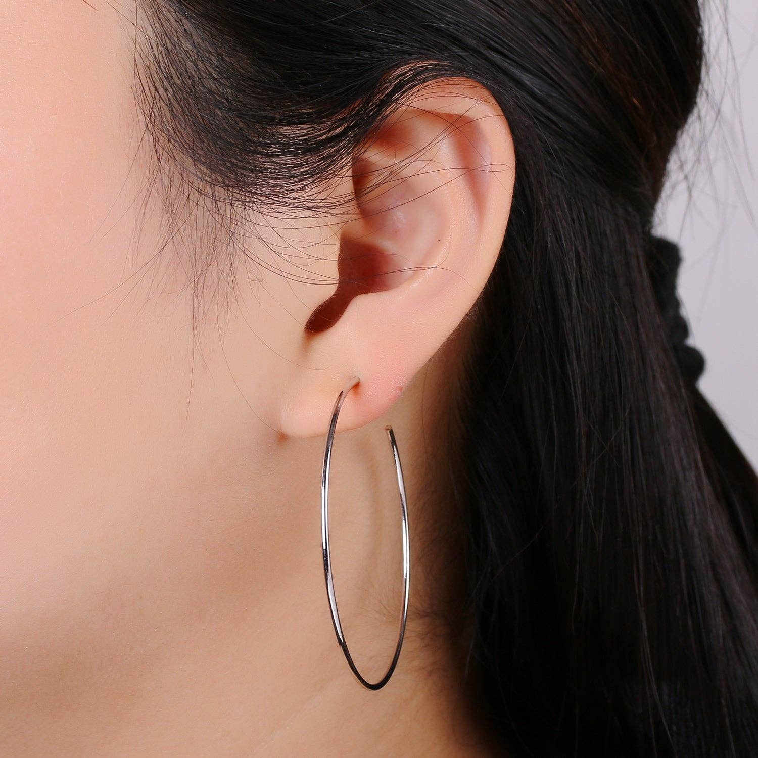 Silver Hoops