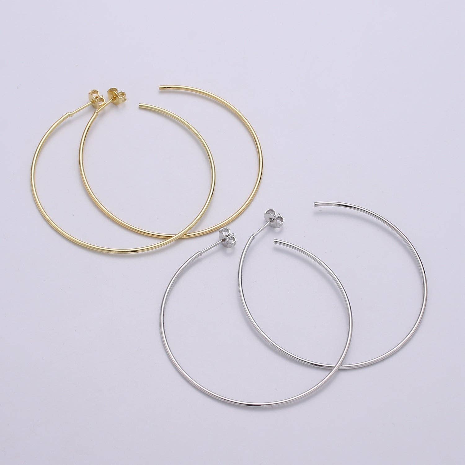 Silver Hoops