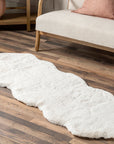 Eline Faux Sheepskin Machine Washable Area Rug
