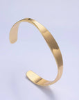 24K Gold Filled Minimalist Band Cuff Bracelet