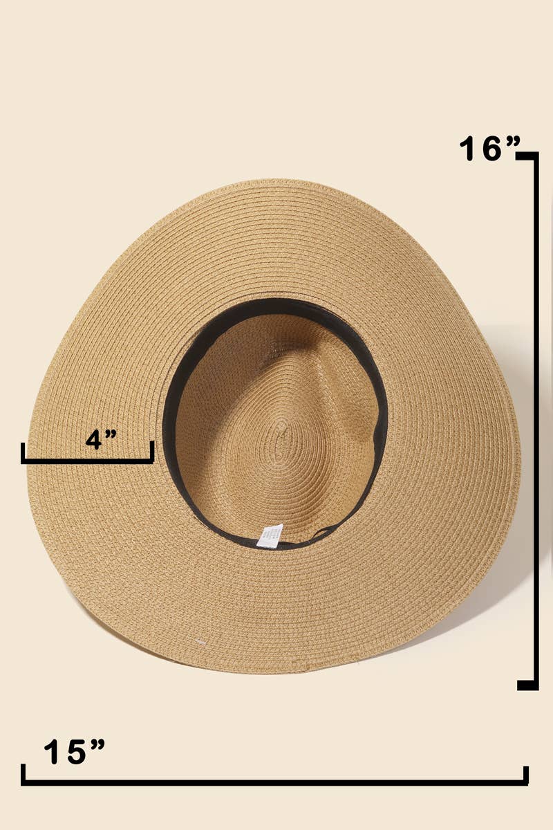 Leather Belt Floppy Hat