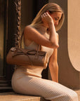 Bowie Mocha Recycled Vegan Shoulder Bag