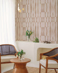 Grasscloth Geo Jute Peel and Stick Wallpaper