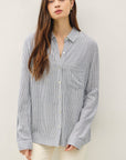 Gabrielle Linen Stripe Shirt
