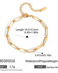 18K Gold Matte Chain Bracelet